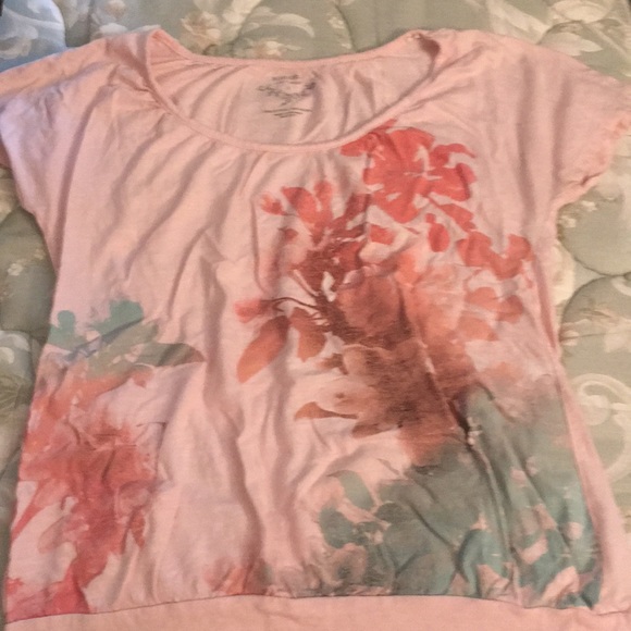 Sonoma Tops - Pink floral print top!
